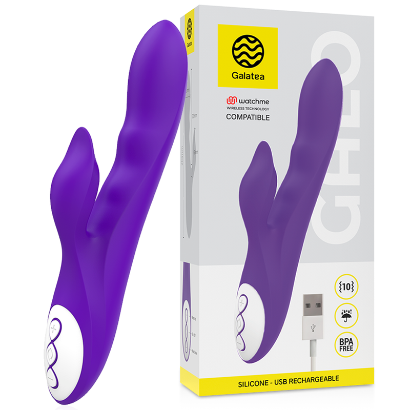 GALATEA - GALO VIBRADOR LILA + MANDO CONTROL REMOTO WATCHME - Imagen 2