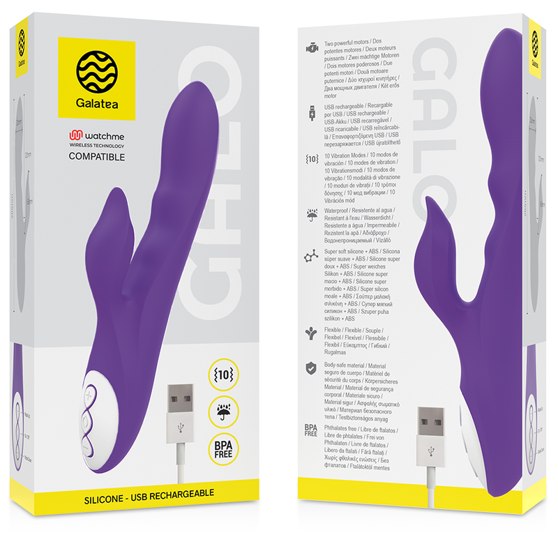 GALATEA - GALO VIBRADOR LILA + MANDO CONTROL REMOTO WATCHME - Imagen 3