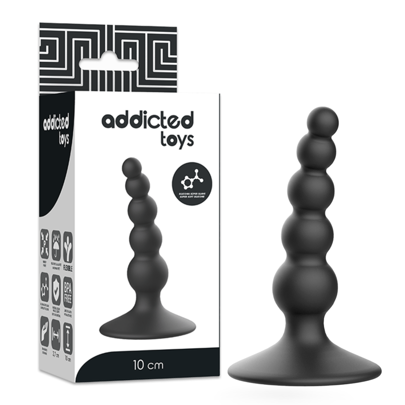 ADDICTED TOYS - ANAL SEXUAL PLUG 10 CM NEGRO - Imagen 6