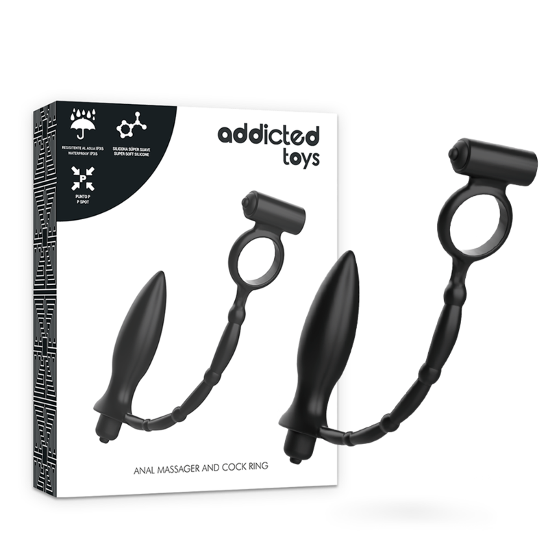 ADDICTED TOYS - PLUG ANAL CON ANILLO VIBRADOR - Imagen 2