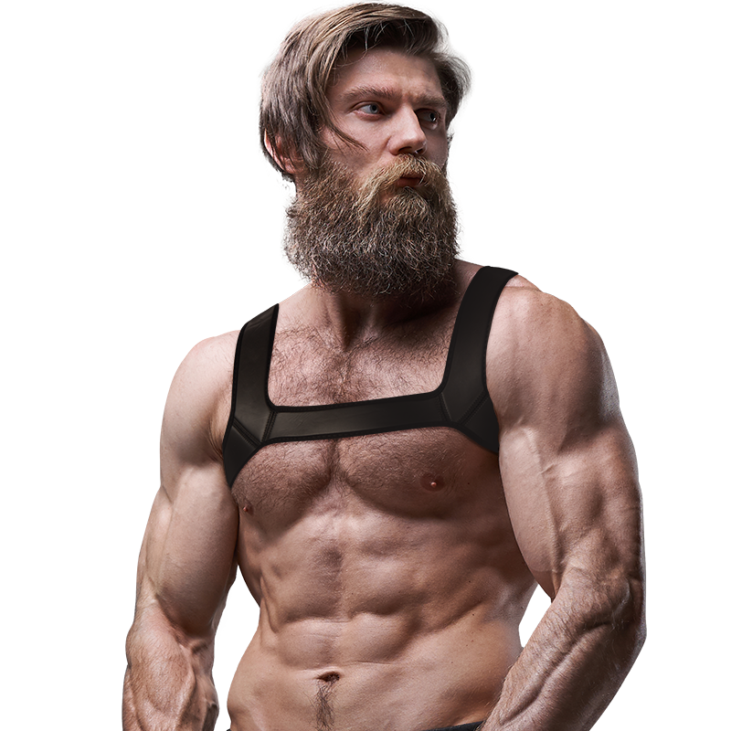 FETISH SUBMISSIVE ATTITUDE - ARNÉS NEOPRENO PECHO HOMBRE TALLA L - Imagen 2