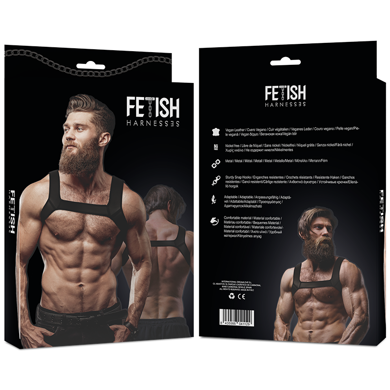 FETISH SUBMISSIVE ATTITUDE - ARNÉS NEOPRENO PECHO HOMBRE TALLA L - Imagen 4