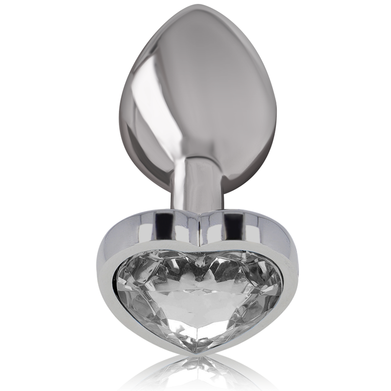 INTENSE - PLUG ANAL METAL ALUMINIO CORAZÓN BLANCO TALLA M - Imagen 5