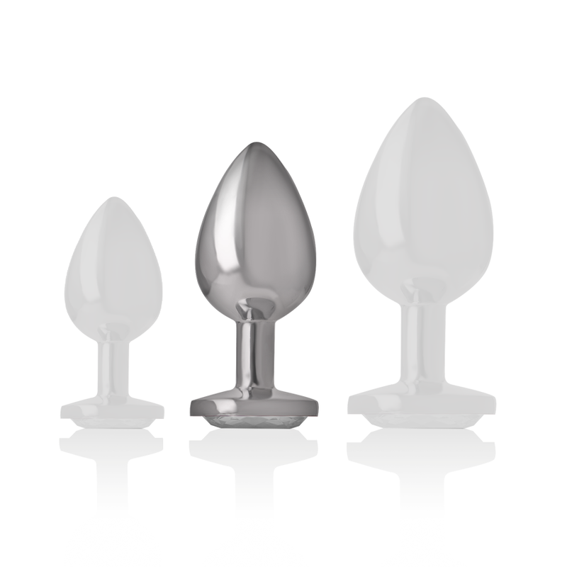 INTENSE - PLUG ANAL METAL ALUMINIO CORAZÓN BLANCO TALLA M - Imagen 6