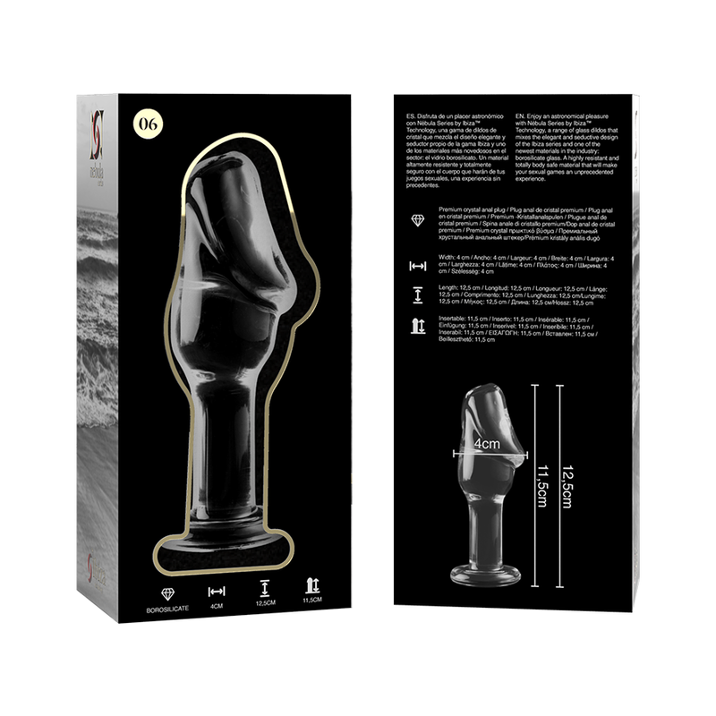 NEBULA SERIES BY IBIZA - MODELO 6 PLUG CRISTAL TRANSPARENTE 12.5 CM -O- 4 CM - Imagen 6