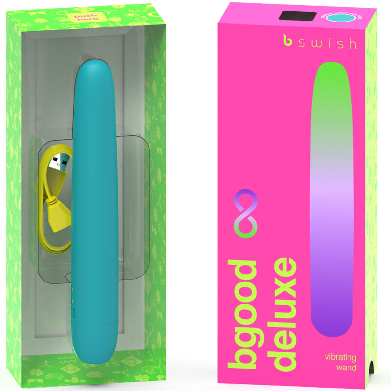 B SWISH - BGOOD INFINITE DELUXE VIBRADOR RECARGABLE SILICONA AZUL - Imagen 4