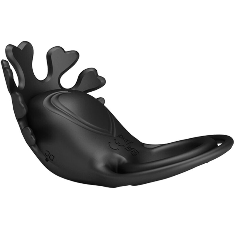 PRETTY LOVE - RUBEN ANILLO VIBRADOR 7 VIBRACIONES SILICONA NEGRO - Imagen 3