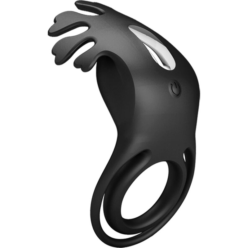PRETTY LOVE - RUBEN ANILLO VIBRADOR 7 VIBRACIONES SILICONA NEGRO - Imagen 5