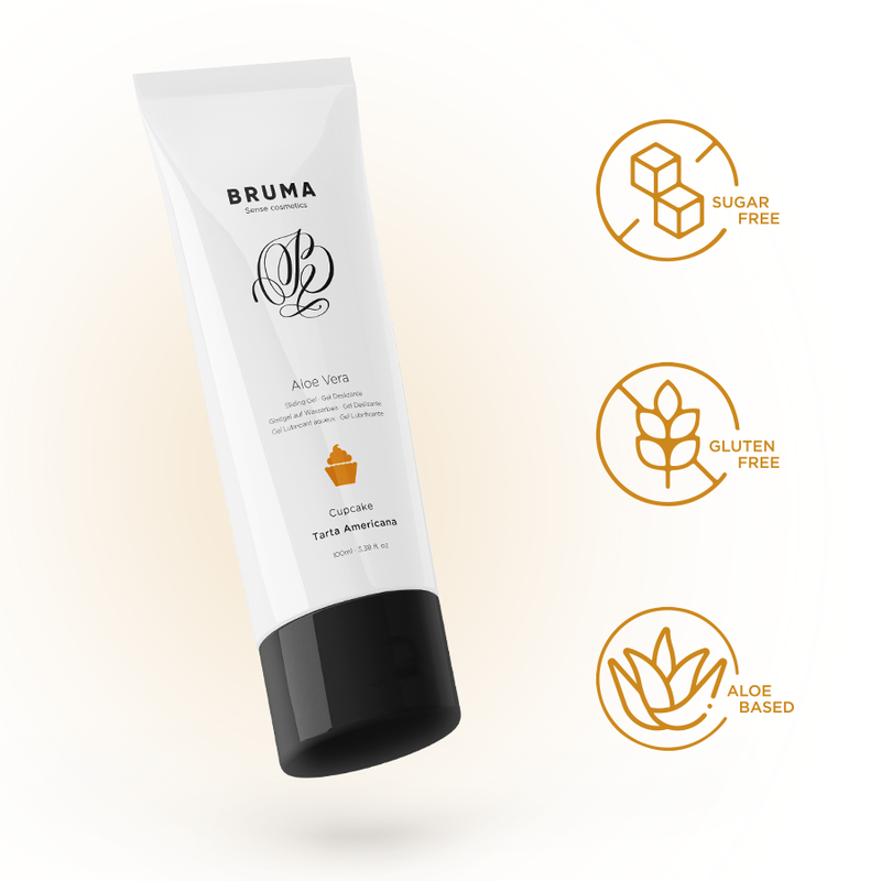 BRUMA - GEL DESLIZANTE CON ALOE VERA SABOR A TARTA AMERICANA 100 ML - Imagen 4