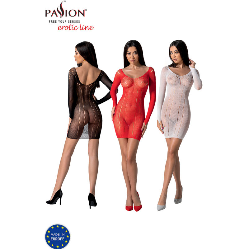 PASSION - BS101 BODYSTOCKING NEGRO TALLA UNICA - Imagen 7