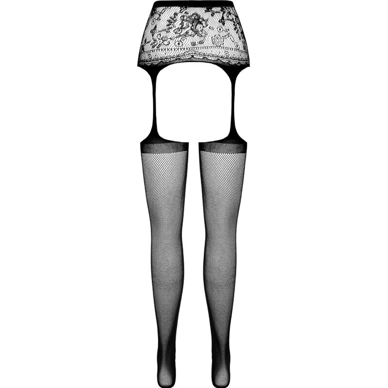 PASSION - S028 MEDIAS CON LIGUERO NEGRO TALLA UNICA - Imagen 3