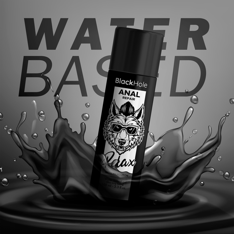 BLACK HOLE - ANAL REPAIR BASE AGUA RELAX CON HYALURON 100 ML - Imagen 5