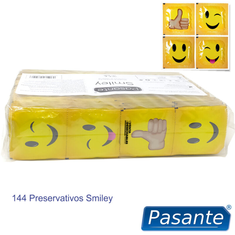 PASANTE - PRESERVATIVO SMILEY BOLSA 144 UNIDADES - Imagen 2