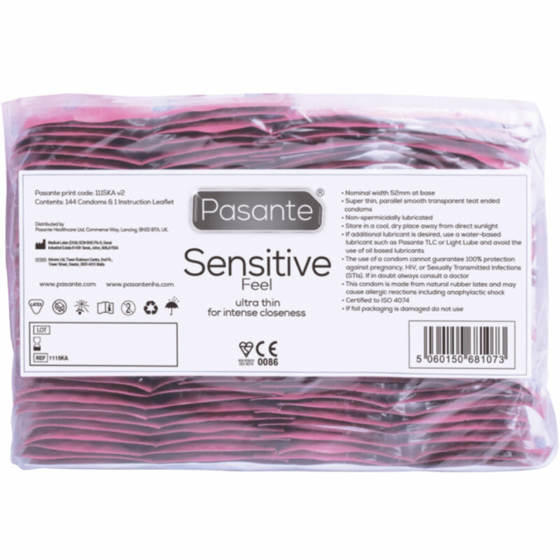 PASANTE - PRESERVATIVO SENSITIVE BOLSA 144 UNIDADES - Imagen 3
