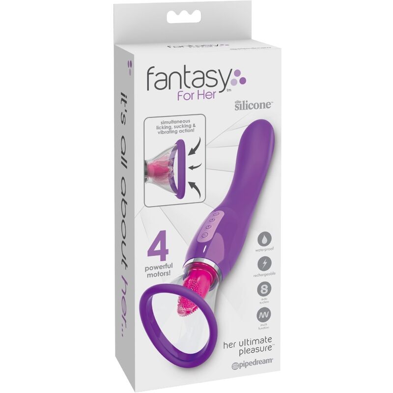 FANTASY FOR HER - SUCCIONADOR CLITORIS LENGUA ESTIMULADORA VIOLETA - Imagen 2