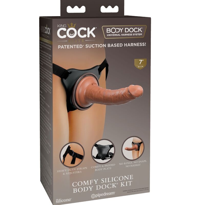 KING COCK - ÉLITE ARNÉS AJUSTABLE CONFORTABLE CON DILDO 17.8 CM - Imagen 4