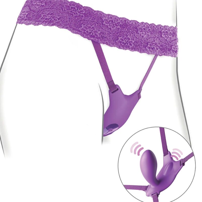 FANTASY FOR HER - ARNES MARIPOSA G-SPOT CON VIBRADOR, RECARGABLE & CONTROL REMOTO VIOLETA - Imagen 5