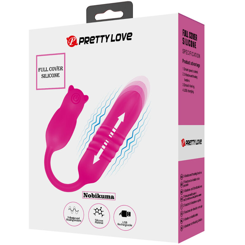 PRETTY LOVE - NOBIKUMA BALA VIBRADORA DE SILICONA ROSA - Imagen 2