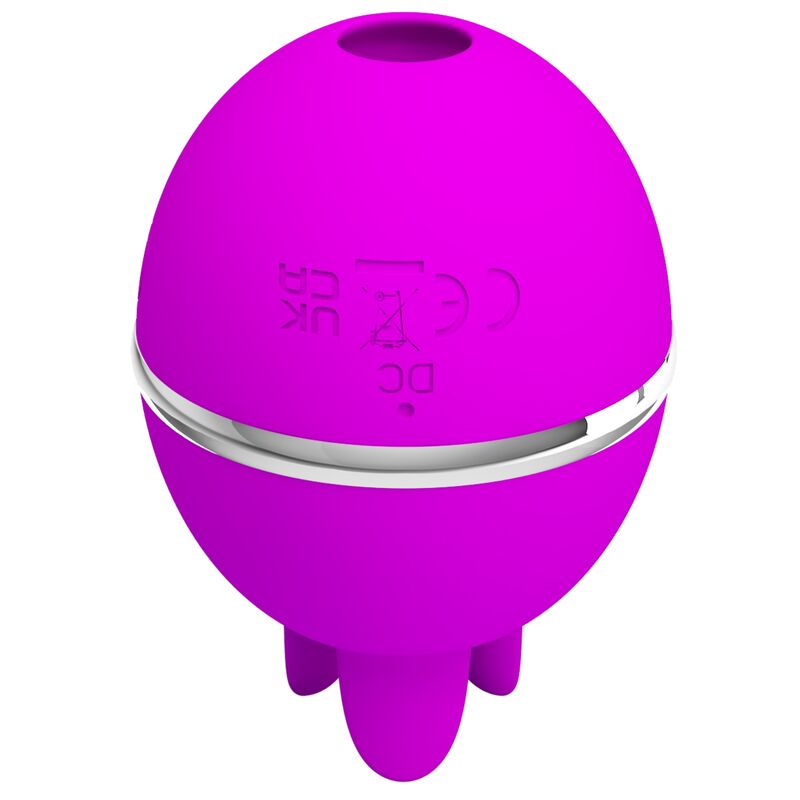 PRETTY LOVE - GEMINI BALL VIBRADOR DE SILICONA REDONDO MORADO - Imagen 3