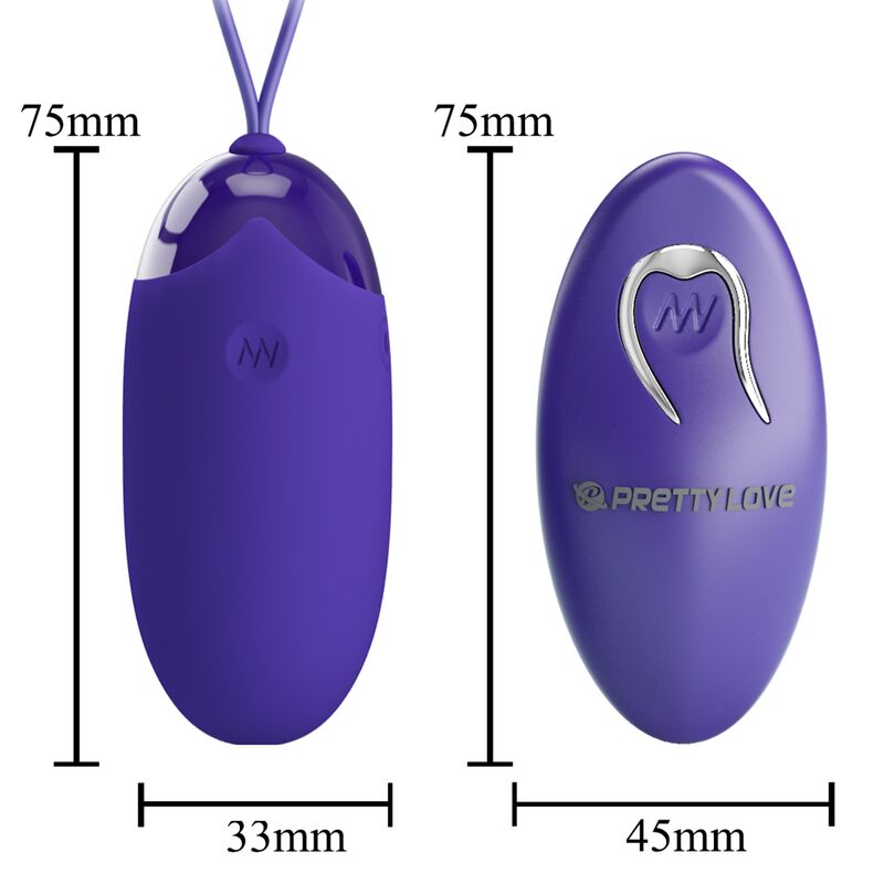PRETTY LOVE - BERGER YOUTH HUEVO VIBRADOR CONTROL REMOTO VIOLETA - Imagen 9