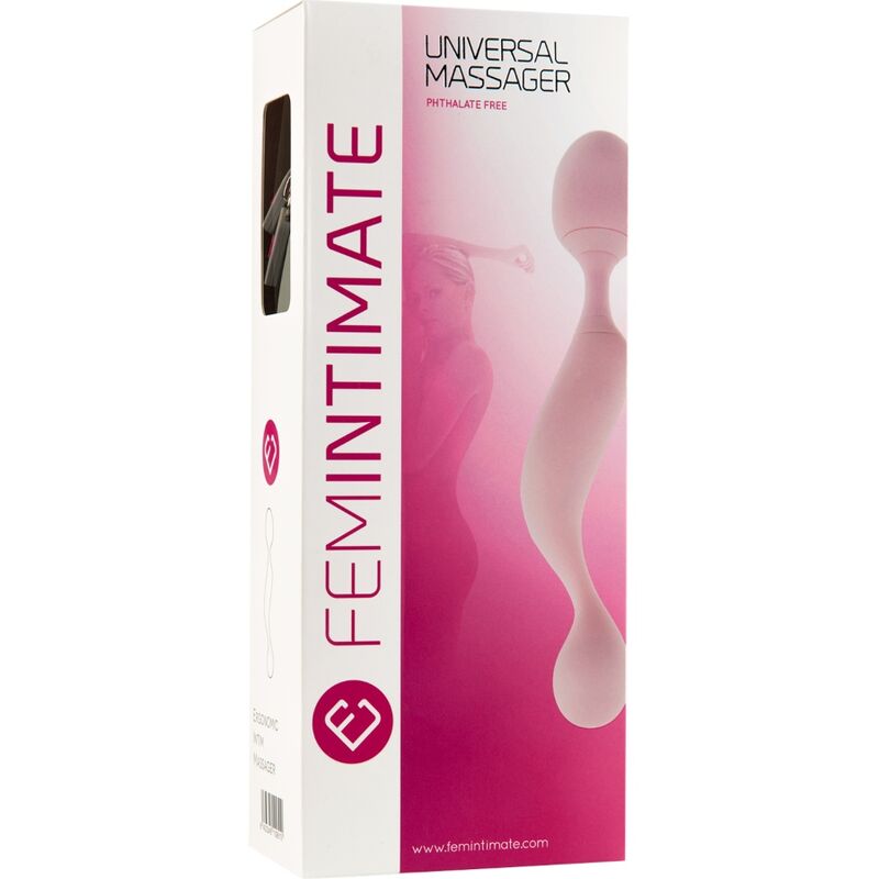 FEMINTIMATE - MASAJEADOR UNIVERSAL VIBRADOR SILICONA ROSA - Imagen 5