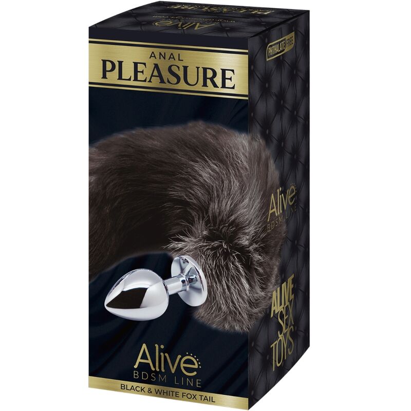 ALIVE - ANAL PLEASURE PLUG METAL COLA DE ZORRO TALLA S - Imagen 3