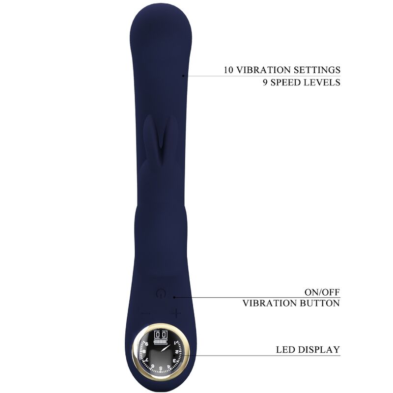 PRETTY LOVE - LAMAR VIBRADOR RABBIT & PUNTO G AZUL - Imagen 7