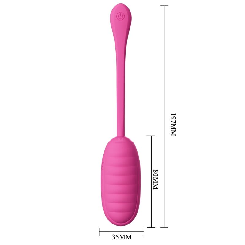 PRETTY LOVE - CATALINA HUEVO VIBRADOR RECARGABLE ROSA APP GRATUITA - Imagen 2