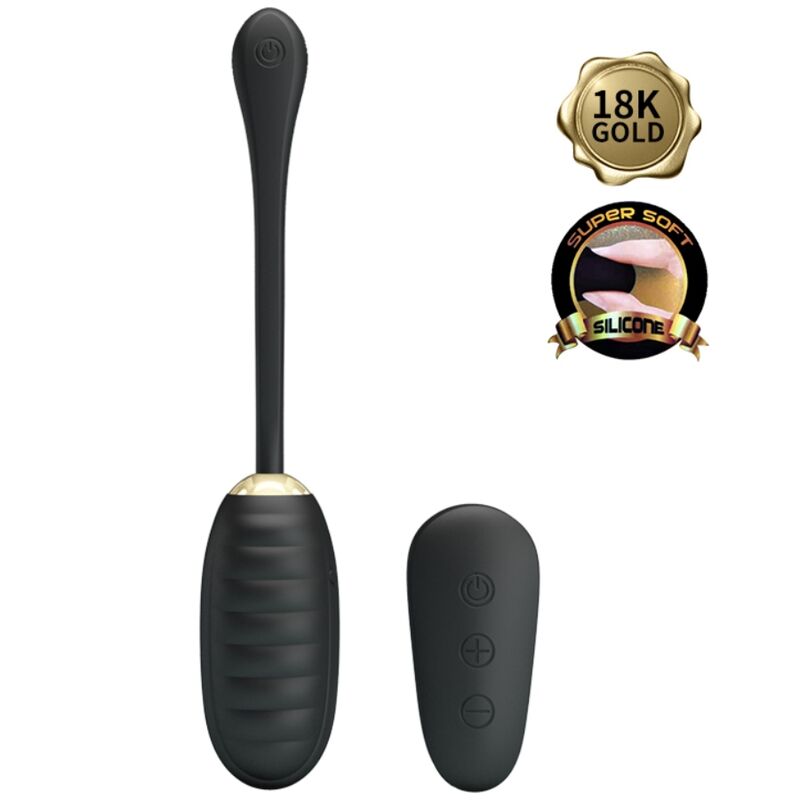 PRETTY LOVE - DOREEN HUEVO VIBRADOR DE LUJO RECARGABLE NEGRO CONTROL REMOTO - Imagen 3