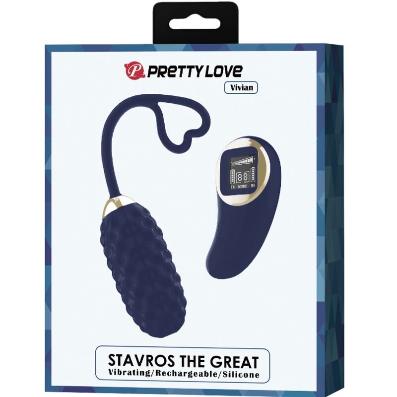 PRETTY LOVE - VIVIAN HUEVO VIBRADOR CONTROL REMOTO AZUL - Imagen 3