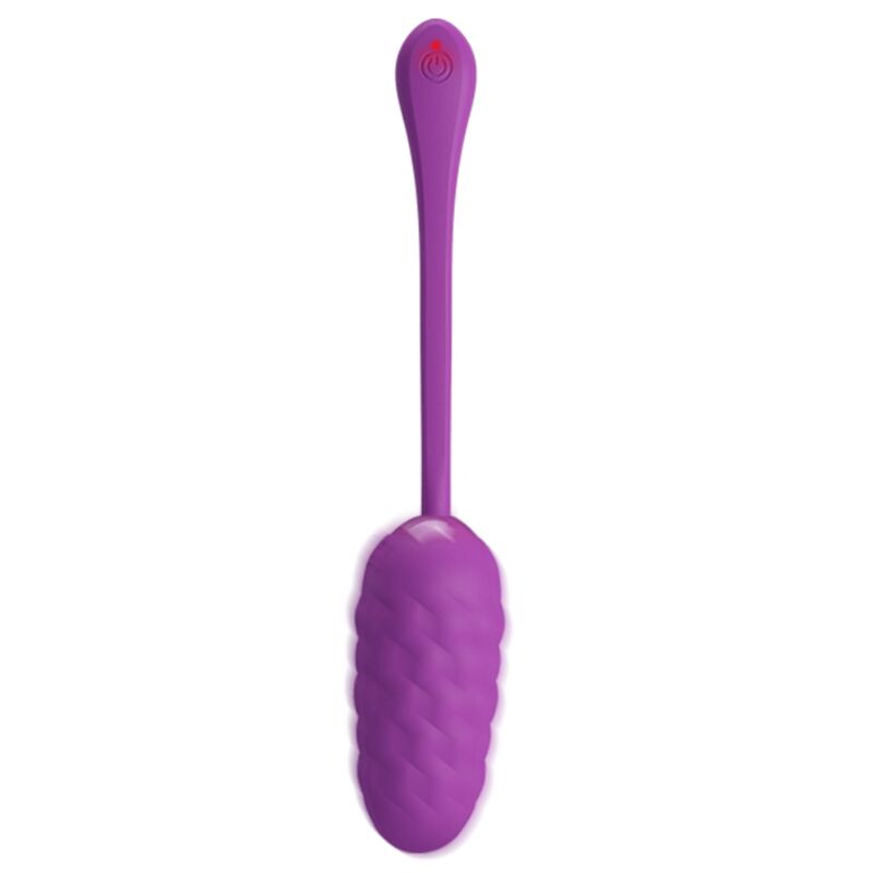 PRETTY LOVE - HUEVO VIBRADOR CON TEXTURA MARINA RECARGABLE MORADO - Imagen 7