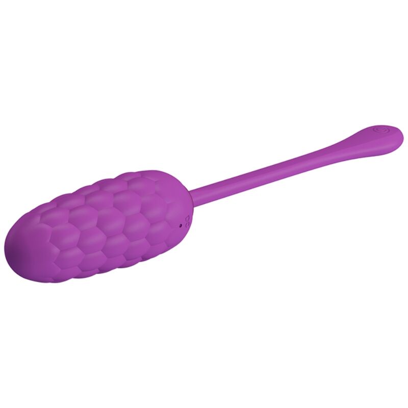 PRETTY LOVE - HUEVO VIBRADOR CON TEXTURA MARINA RECARGABLE MORADO - Imagen 8