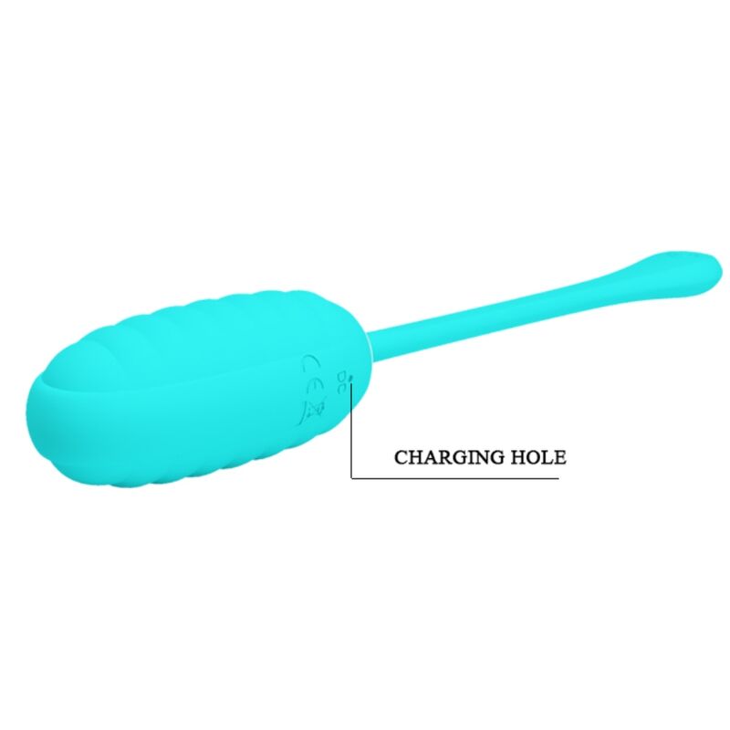 PRETTY LOVE - KIRK HUEVO VIBRADOR RECARGABLE VERDE CLARO - Imagen 2