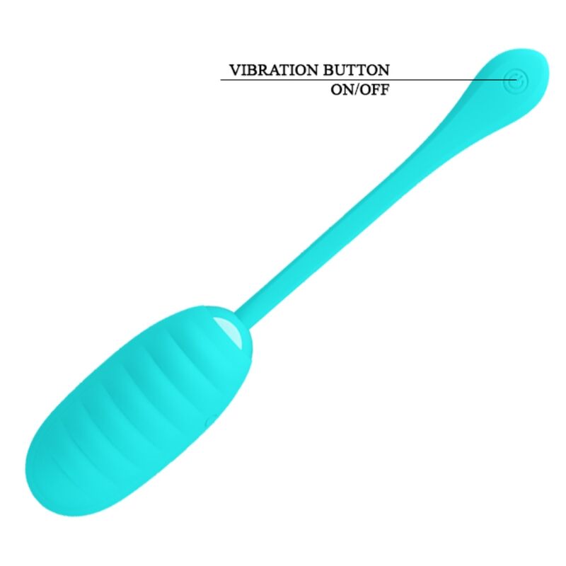 PRETTY LOVE - KIRK HUEVO VIBRADOR RECARGABLE VERDE CLARO - Imagen 3