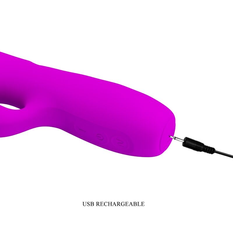 PRETTY LOVE - MELANIE VIBRADOR CONEJO RECARGABLE MORADO - Imagen 3
