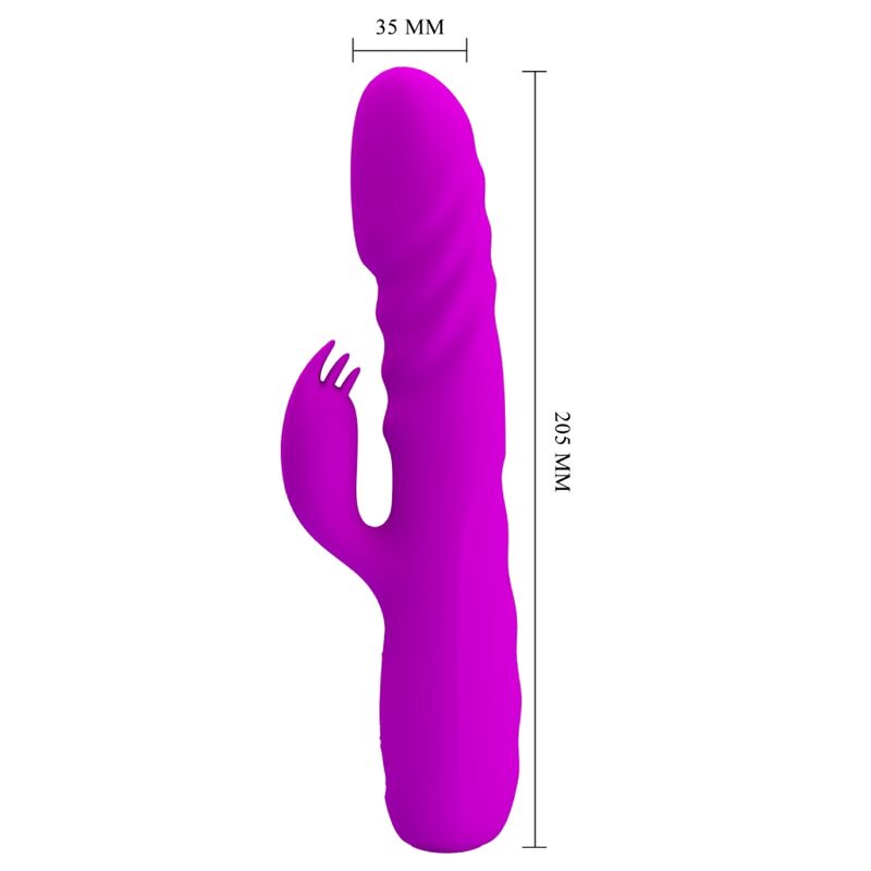 PRETTY LOVE - MELANIE VIBRADOR CONEJO RECARGABLE MORADO - Imagen 6