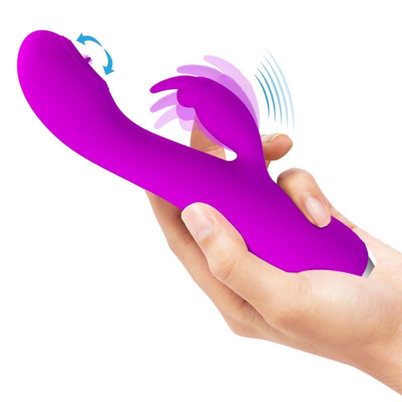PRETTY LOVE - RACHEL VIBRADOR RECARGABLE CON SUCCIONADOR MORADO - Imagen 5
