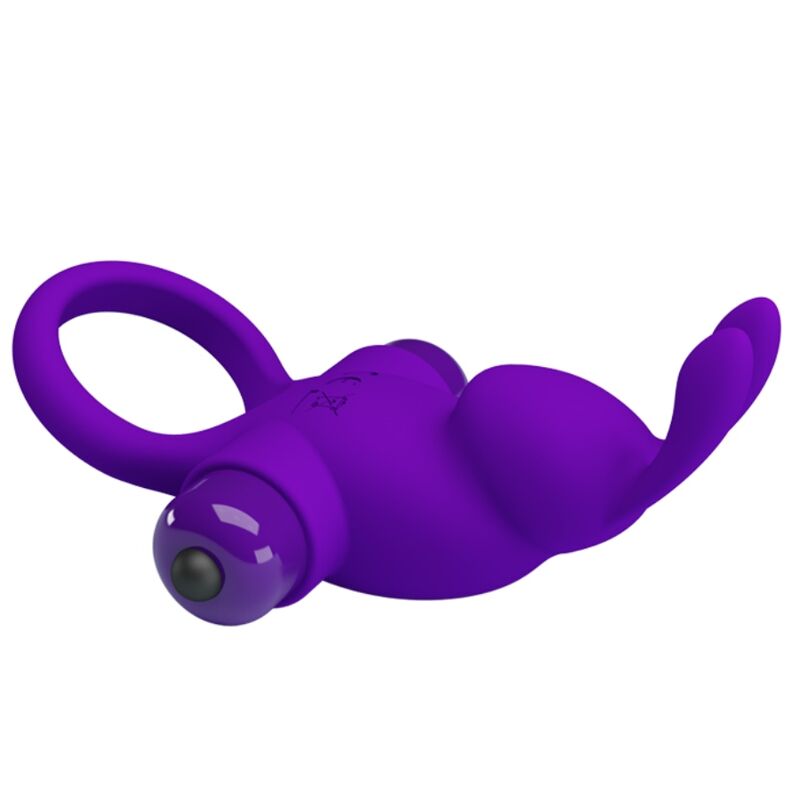 PRETTY LOVE - ANILLO VIBRADOR I CONEJO PARA PENE MORADO - Imagen 8