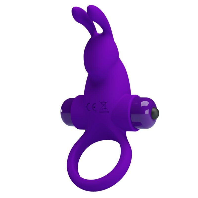 PRETTY LOVE - ANILLO VIBRADOR I CONEJO PARA PENE MORADO - Imagen 5