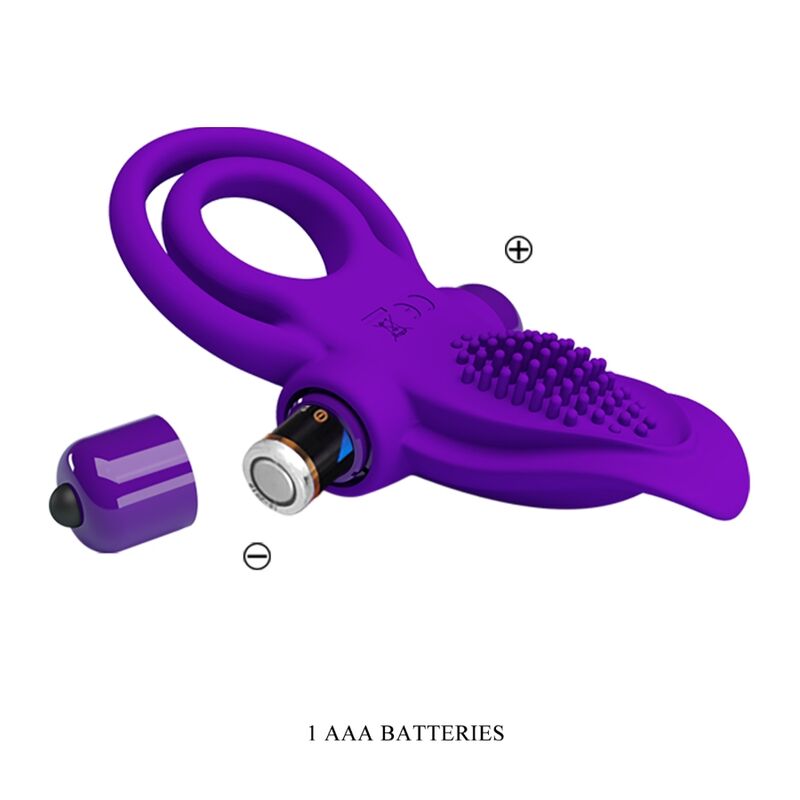 PRETTY LOVE - ANILLO VIBRADOR PARA PENE MORADO - Imagen 3