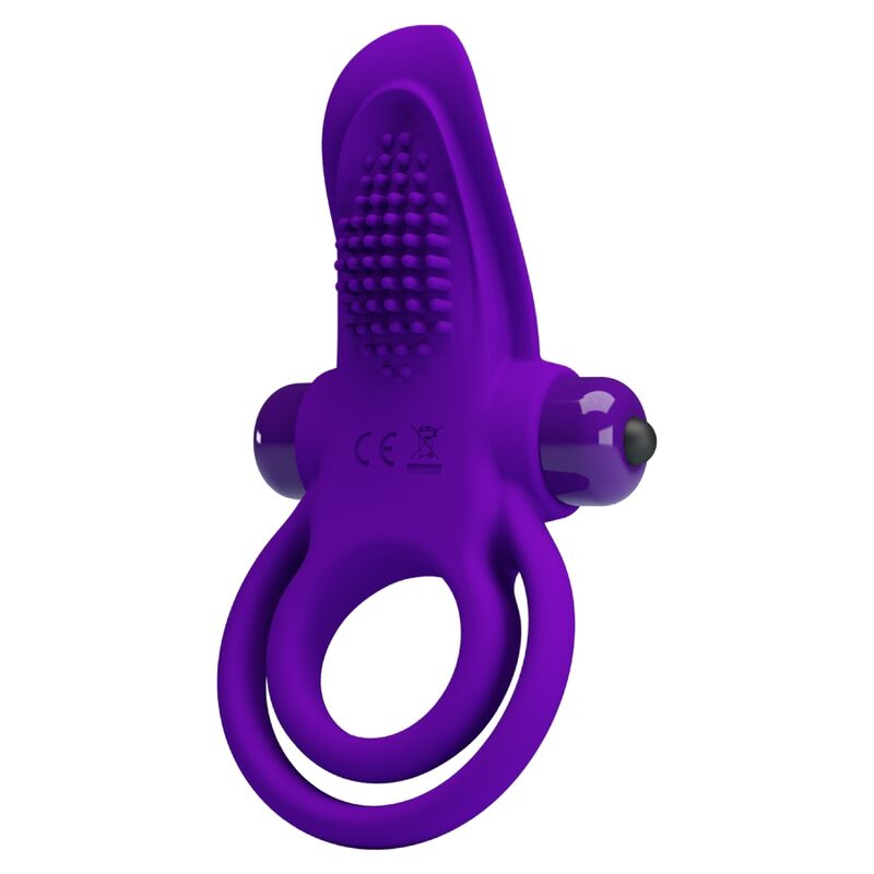 PRETTY LOVE - ANILLO VIBRADOR PARA PENE MORADO - Imagen 7