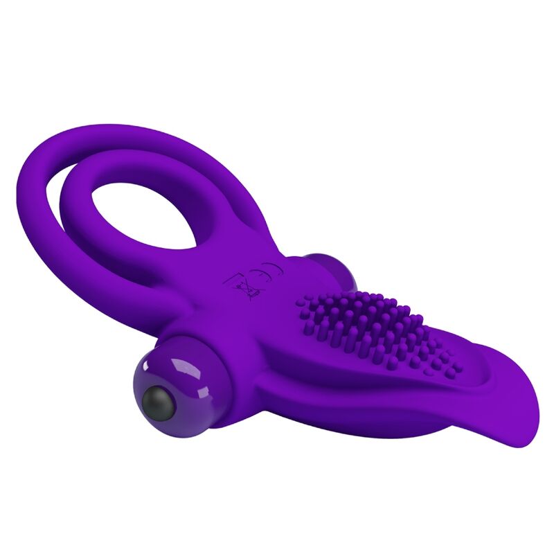 PRETTY LOVE - ANILLO VIBRADOR PARA PENE MORADO - Imagen 4