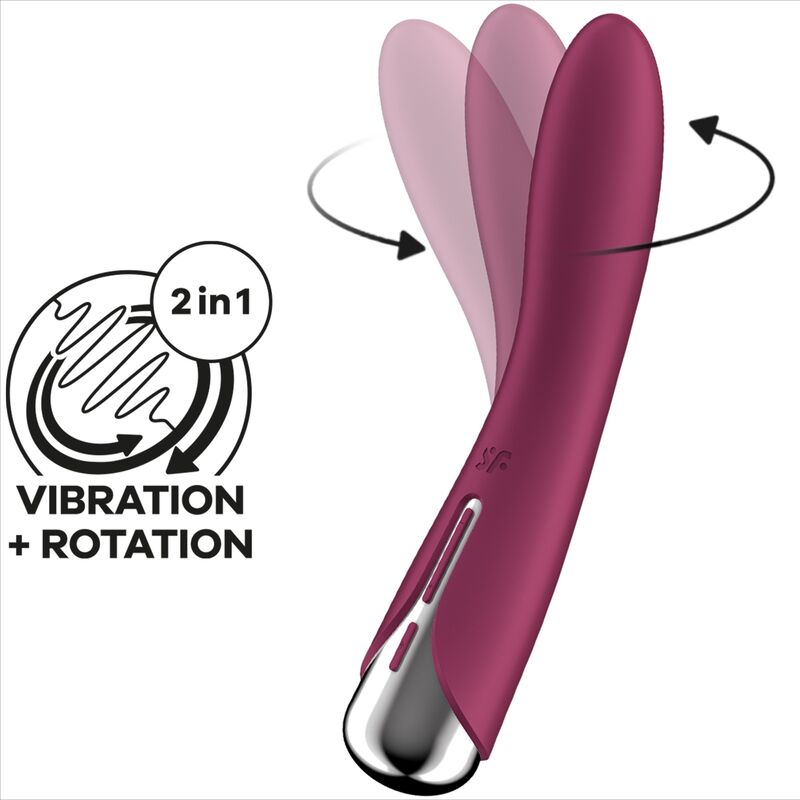 SATISFYER - SPINNING VIBE 1 VIBRADOR ROTADOR G-SPOT AZUL - Imagen 7