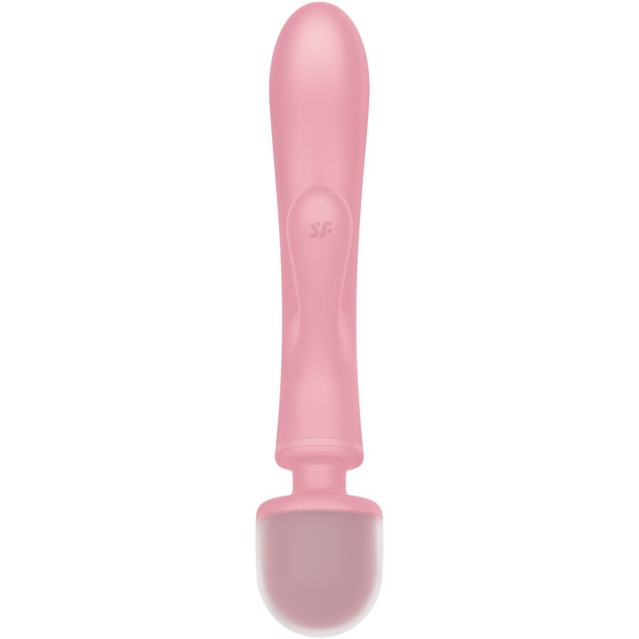 SATISFYER - TRIPLE LOVER MASAJEADOR VIBRADOR RABBIT ROSA - Imagen 3