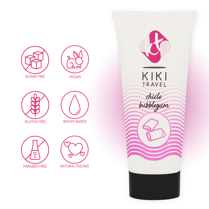 KIKÍ TRAVEL - LUBRICANTE SABOR A CHICLE 50 ML - Imagen 6