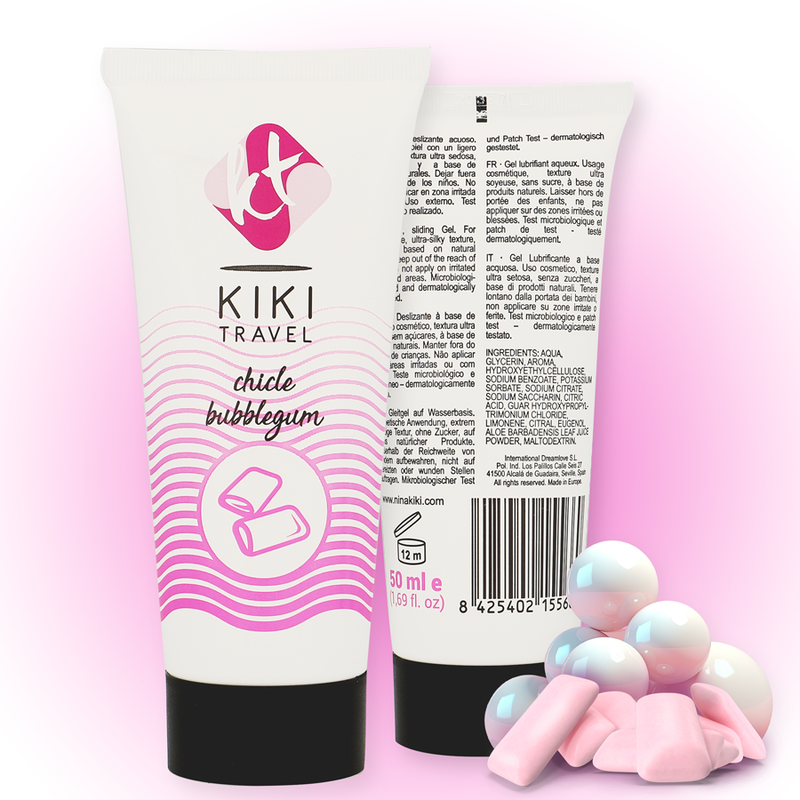 KIKÍ TRAVEL - LUBRICANTE SABOR A CHICLE 50 ML - Imagen 4