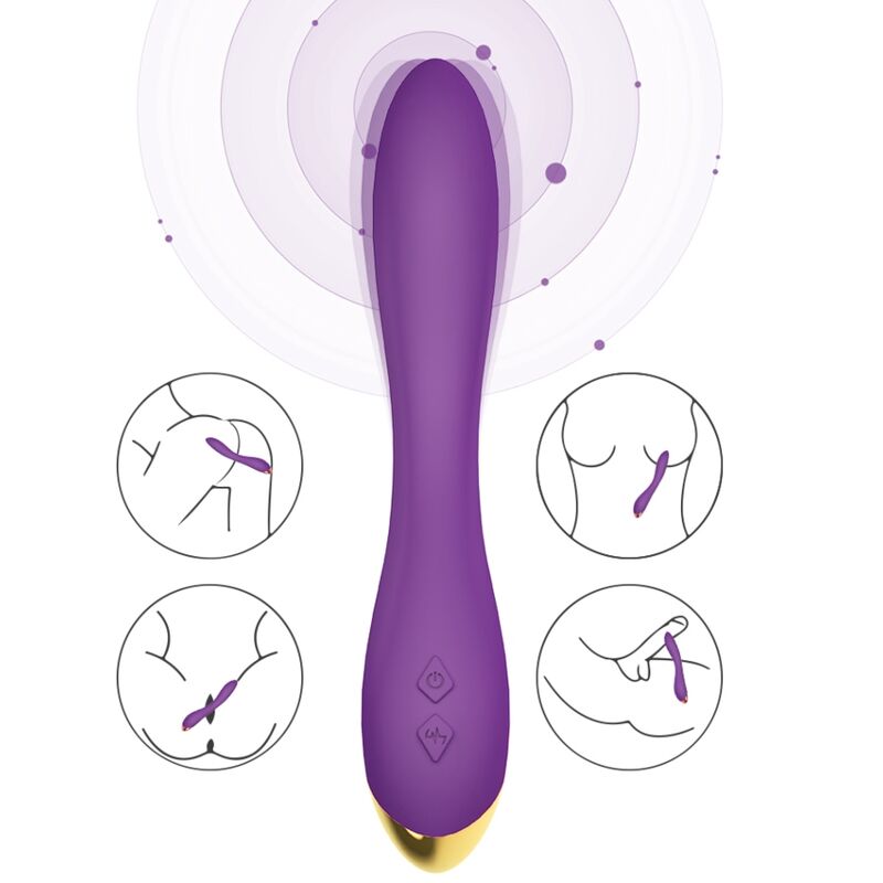 ARMONY - FLAMINGO VIBRADOR MULTIPOSICION VIOLETA - Imagen 2