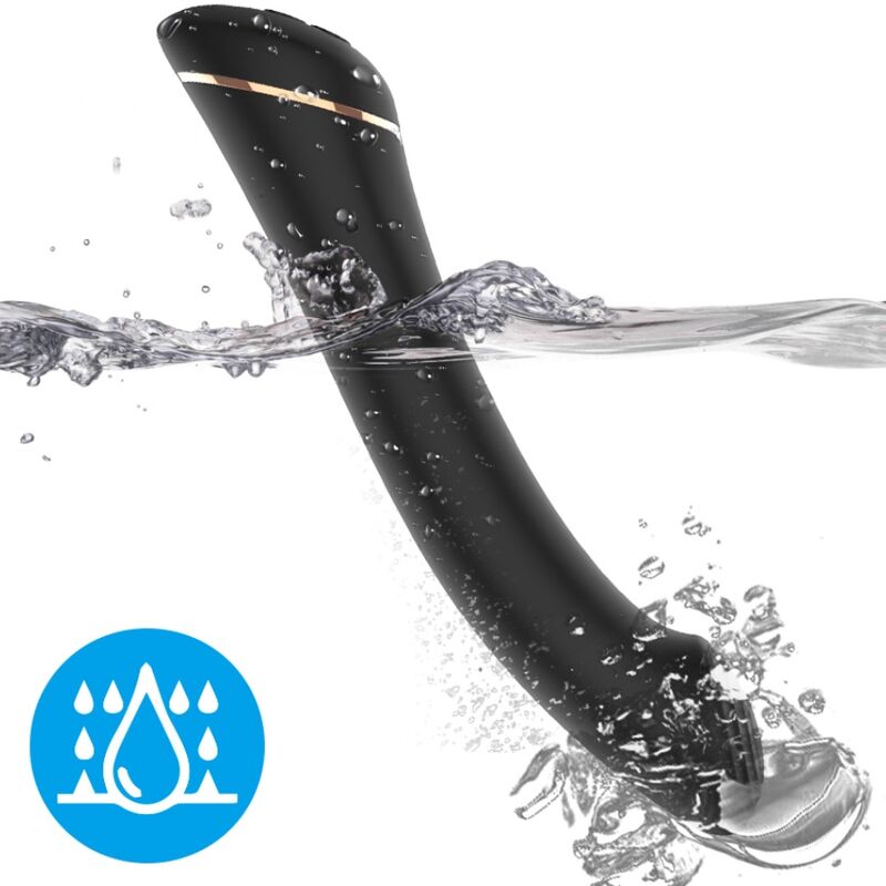 ARMONY - VIBRADOR CABEZA PLANA SILICONA NEGRO - Imagen 2