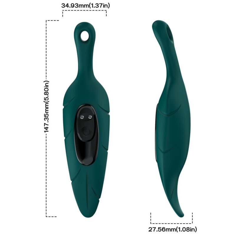 ARMONY - ESTIMULADOR & VIBRADOR HOJA VERDE - Imagen 2