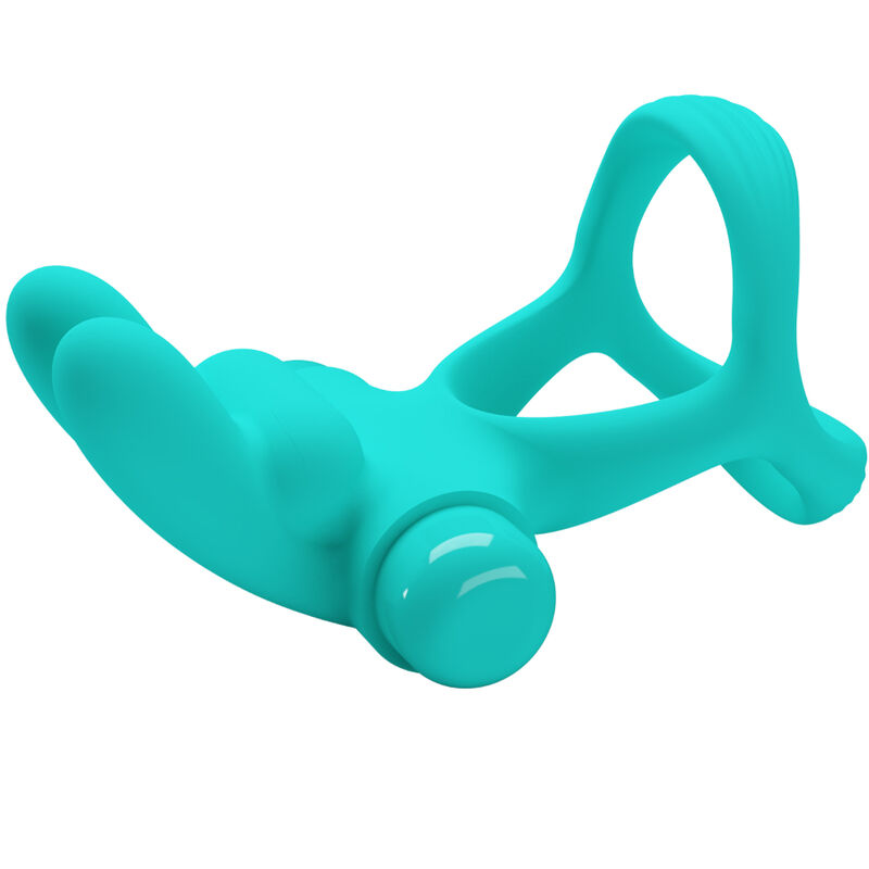 PRETTY LOVE - DANTE ANILLO VIBRADOR RABBIT VERDE - Imagen 5